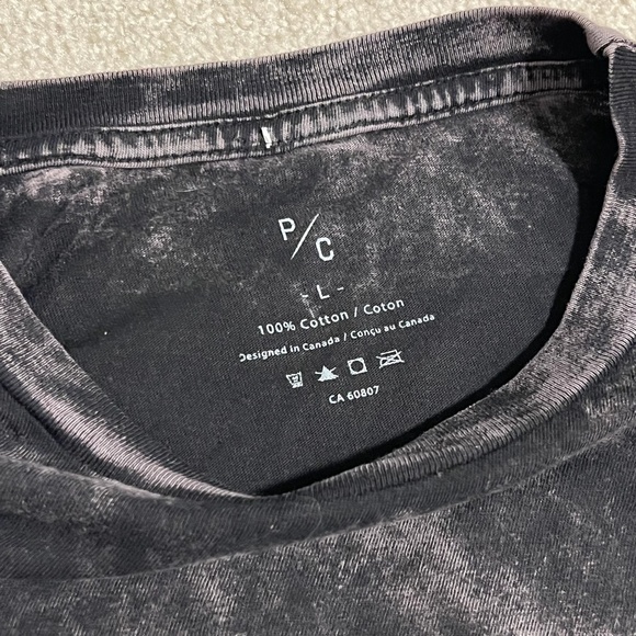 BNWT NEW Peace Collective black Dyed t-shirt size Large home is toronto - Picture 4 of 8